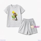  Bộ Bé Gái Tay Ngắn Quần Đùi Hoa Tulip  (20-57kg) 