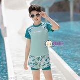  Bộ Bơi Bé Trai Tay ngắn Quần Ngắn Chữ Summer (23-47kg ) 