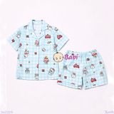  Bộ Pijama Tay Ngắn Quần Đùi K.I.T.T.Y M11 (25-58kg) 