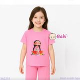  Bộ Bé Gái Quần Lửng In Hình Dưa Hấu (23-56kg) 