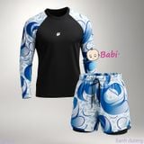  BỘ BƠI WARRIOR NAM TAY DÀI SIZE ĐẠI (50-80kg) 