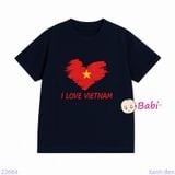  Áo Thun Gia Đình CHữ I Love Việt Nam (26-72kg) 