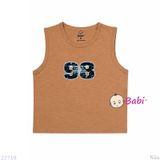  (M2) Áo Ba Lỗ Bé Trai Cotton Mát Mẻ Hè In Số 98 (27–65kg) 