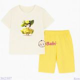  Bộ Bé Gái Tay Ngắn Quần Lửng Bé Chanh M1(20-55kg) 