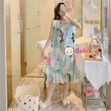  Đầm Tole Lanh Mùa Hè Mặc Mát Mẹ Bé (fs trên 50kg) 