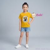  (H2) Áo Thun Bé Gái Cotton In Hình Mèo Mặc Mát Mùa Hè (33-70Kg) 