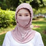  Khẩu Trang Kèm Mũ Trùm Chống Nắng 