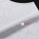  Áo Thun Cotton Tay Ngắn Raplang Màu Trơn (30-70kg) 