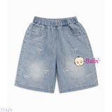  Quần Short Jeans Bé Gái Đính Ngọc Trai M1 (23kg - 40kg) 