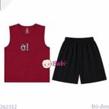  Bộ Thun Sát Nách Bé Trai In Chữ Alo (27 -65kg) 