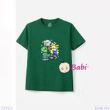  Áo Thun Bé Trai Bé Gái Tay Ngắn Hoạt Hình M2 (23-62kg) 