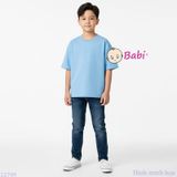  Áo Thun Bé Trai Bé Gái Tay Ngắn Màu Trơn (26-75kg) 