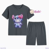  Bộ Bé Gái Quần Lửng In Hình Mèo Dễ Thương (23-56kg) 