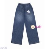  Quần Jeans Suông Dài Ngôi Sao Cho Mẹ Bé (40kg-50kg) 