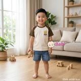  H7 Áo Thun Raplang Tay Ngắn SAO VÀNG BRIGHT (26-65kg) 