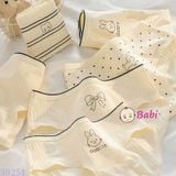  Set 6 Chip Tam Giác Cotton Màu Kem (40-55kg) 