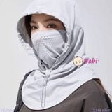  Khẩu Trang Kèm Mũ Trùm Chống Nắng 