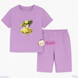 Bộ Bé Gái Tay Ngắn Quần Lửng Bé Chanh M2(20-55kg) 