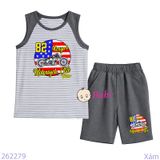  Bộ Sát Nách Sọc Raplang Quần Lửng In Xe (10-25kg) 