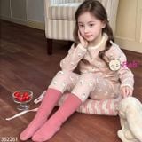  Bộ Tay Dài Quần Dài Bé Gái Họa Tiết Dễ Thương (20-40kg) 