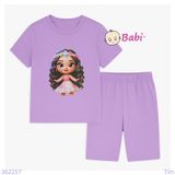  Bộ Bé Gái Quần Lửng In Họa Tiết Đẹp H3 (23-56kg) 