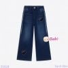  Quần Jeans Suông Dài Thêu Tim Cho Mẹ Và Bé (28kg - 50kg) 