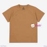  (H1) Áo Thun Bé Gái Bé Trai Cotton Màu Trơn Mặc Mát Mùa Hè (33-70Kg) 