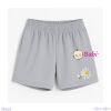  Quần Short  Màu Trơn In Hoa Cho Mẹ Và Bé (20kg - 53kg) 