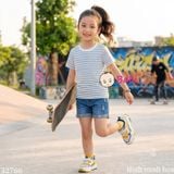  Áo Thun Cotton Bé Gái, Bé Trai Sọc Ngang (26-70Kg) 