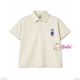  Áo Thun Cổ Trụ Bé Trai Bé Gái Tay Ngắn Hình Đoremon (30-75kg) 