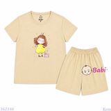  Bộ Thun Mát Bé Gái In Hình Mèo Mùa Hè Size 20-55kg 