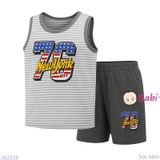  Bộ Sát Nách Sọc Quần Lửng In Số 76 (10-25kg) 