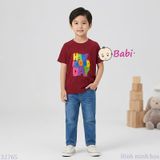  (H3) Áo Thun Bé Gái Cotton In Chữ Good Day Mặc Mát Mùa Hè (33-70Kg) 