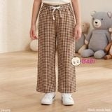  M4 Quần Suông Dài Sọc Caro Bé Gái (23-50kg) 