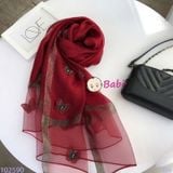  KHĂN HỌA TIẾT COTTON LANH LỤA SANG CHẢNH 