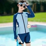  Bộ Bơi Bé Trai Tay Dài Quần Ngắn M1(26-55kg) 