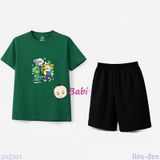  Bộ Thun Bé Trai Tay Ngắn Quần Ngắn M1 (23kg - 62kg) 