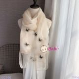  KHĂN HỌA TIẾT COTTON LANH LỤA SANG CHẢNH 