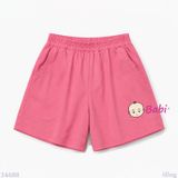  M2 Quần Short Thun Cotton Phối Túi Bé Gái (26-60kg) 