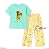  Bộ Tay Ngắn Quần Suông Dài Bé Gái Tennis (20-72kg) 