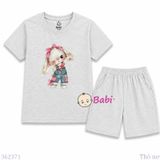  Bộ Thun Cotton Quần Đùi Mặc Hè Bé Gái (30-57kg) 