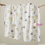  Khăn Gạc Tắm 2 Lớp Sơ Sinh 110x110cm 