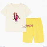  Bộ Bé Gái Tay Ngắn Quần Lửng Bé Tóc Bím M1(20-55kg) 
