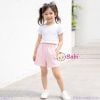  Quần Short Bé Gái Màu Trơn Năng Động (35-60kg) 