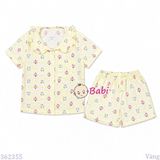  Bộ Pyjama tay ngắn quần đùi Bé Gái Hình Thỏ (30-60kg) 