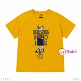  (H4) Áo Thun Bé Trai Bé Gái Cotton In Hình Gấu Mặc Mát Mùa Hè (33-70Kg) 