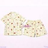  Bộ Pijama Tay Ngắn Quần Đùi Nhiều Họa Tiết M12 (25-58kg) 