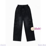  Quần Jeans Dài Bé Gái, Bé Trai Túi Hộp M16 (30-45kg) 