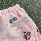 Bộ Pyjama tay ngắn quần đùi Bé Gái Hình Mèo ( 30-60kg ) 