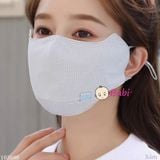  Khẩu Trang Chống Nắng Nữ Vải Thun Thông Hơi 